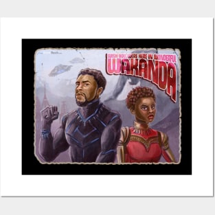 Wish You Were In Wakanda Posters and Art